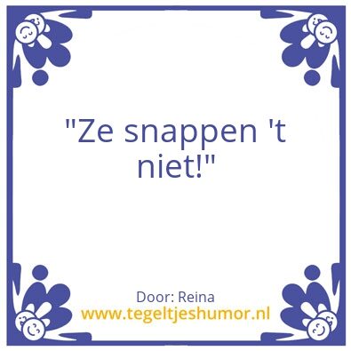 Tegeltje: Reina