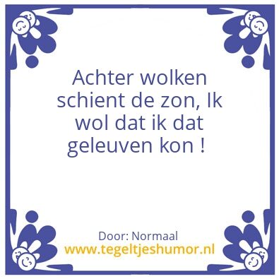 Tegeltje: Joa