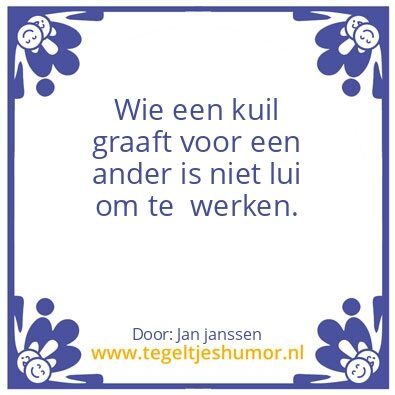 Tegeltje: Werk