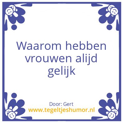 Tegeltje: Vrouwen
