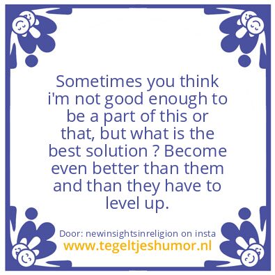 Tegeltje: thinking of Lack destroys your