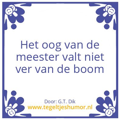 Tegeltje: Oog