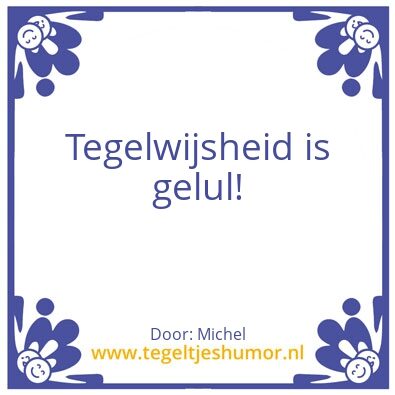 Tegeltje: Tegeltje