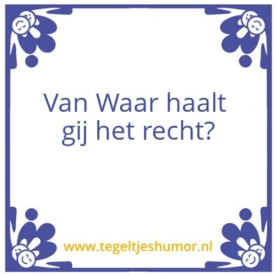 Tegeltje: er
