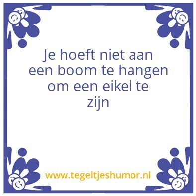 Tegeltje: eikel