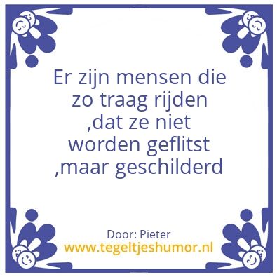 Tegeltje: Autorijden