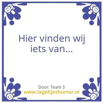 Tegeltje: Anja
