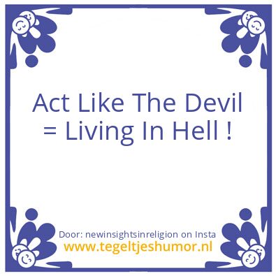 Tegeltje: Living Out Of Ego Is Easy