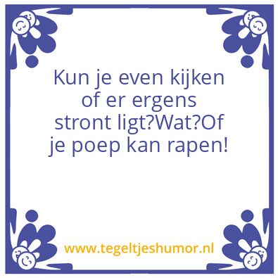 Tegeltje: Arie