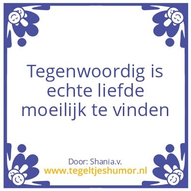 Tegeltje: Liefde