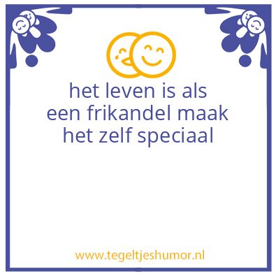Tegeltje: anoniem