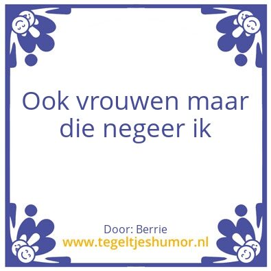 Tegeltje: Ber