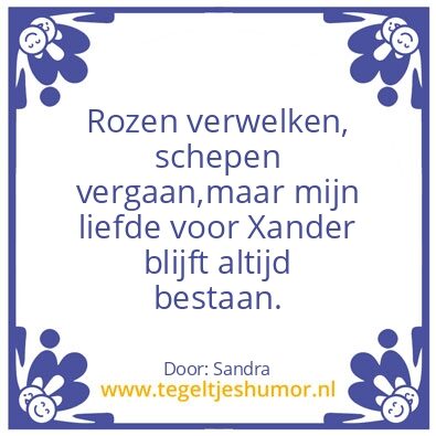 Tegeltje: liefde