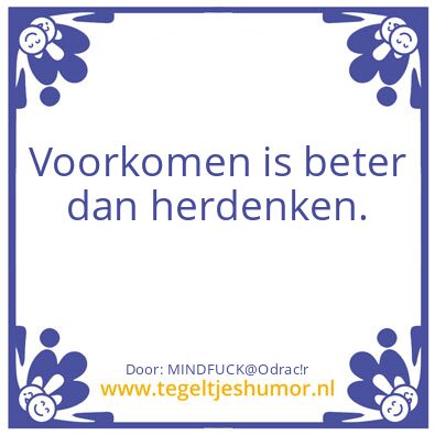 Tegeltje: 4 mei