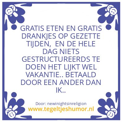 Tegeltje: Living in the moment