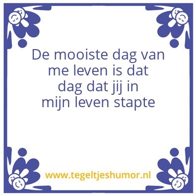 Tegeltje: Liefje