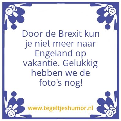 Tegeltje: Brexit
