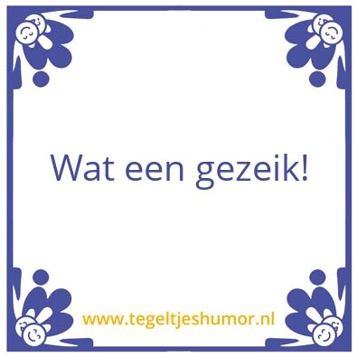 Tegeltje: Tegeltje