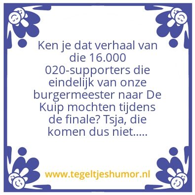 Tegeltje: Humor