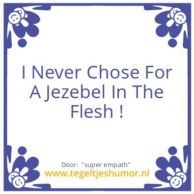 Tegeltje: “super empath”