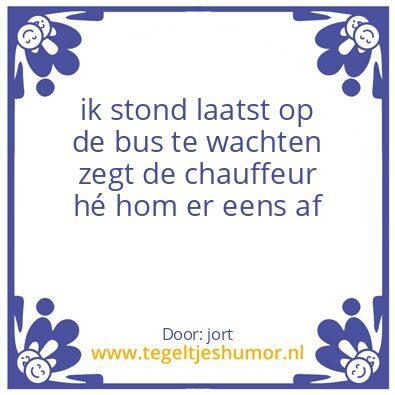 Tegeltje: mop
