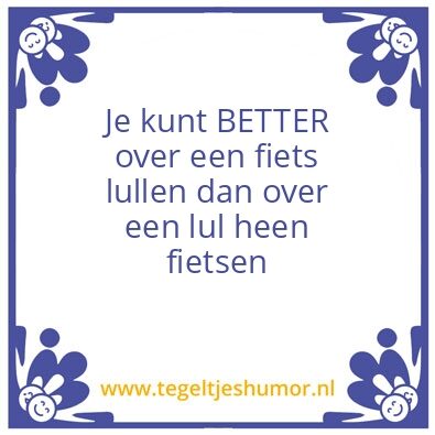 Tegeltje: Lulln