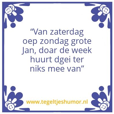 Tegeltje: â€˜Ik zeg altijdâ€™