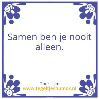 Tegeltje: .