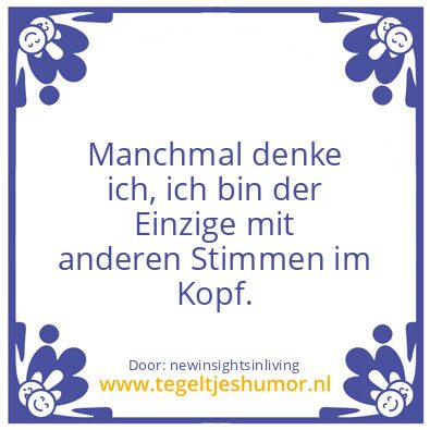 Tegeltje: Sometimes.