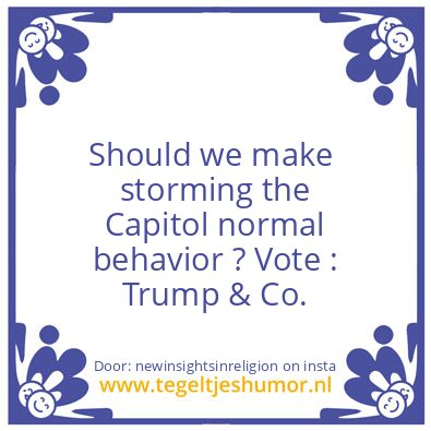 Tegeltje: your president