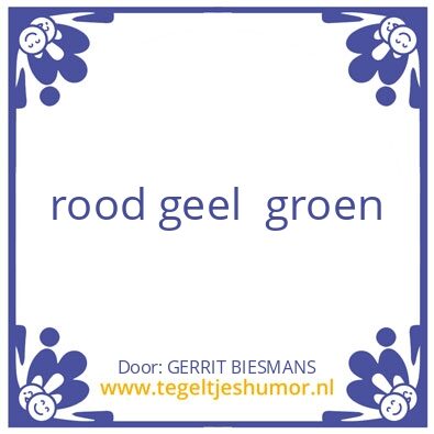 Tegeltje: mooi
