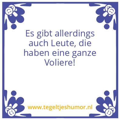 Tegeltje: Vogel