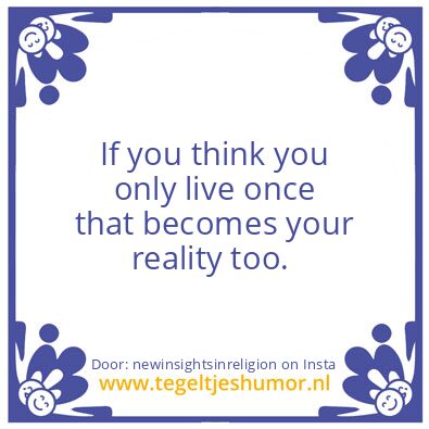 Tegeltje: What you think…