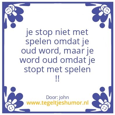 Tegeltje: hobby