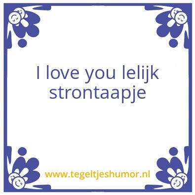 Tegeltje: Lelijk stekelaapje