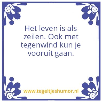 Tegeltje: Zeilen