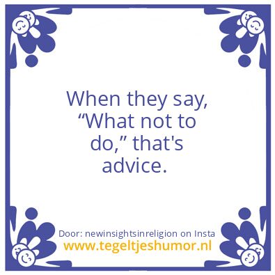 Tegeltje: When they say :