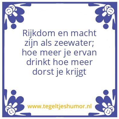 Tegeltje: De wereld