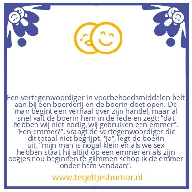 Tegeltje: Handel in voorbehoedsmiddelen