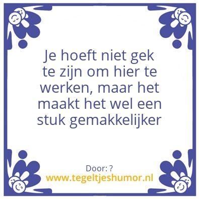Tegeltje: x