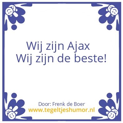 Tegeltje: Ajax