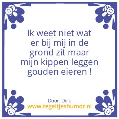 Tegeltje: Het gouden ei