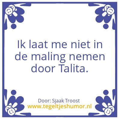 Tegeltje: Troost