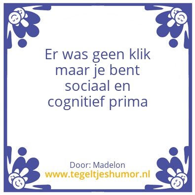 Tegeltje: Prima