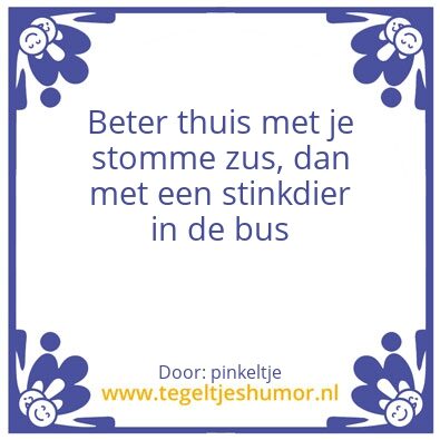 Tegeltje: stinkdier