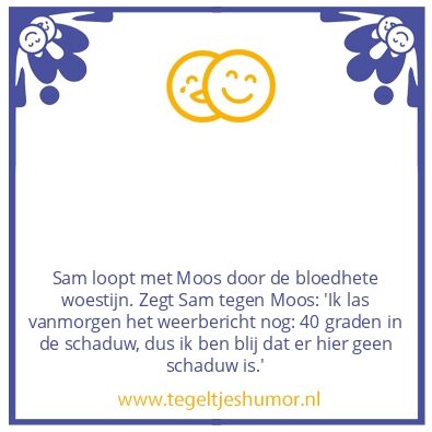 Tegeltje: 40 graden