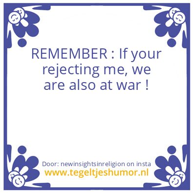 Tegeltje: You and me.
