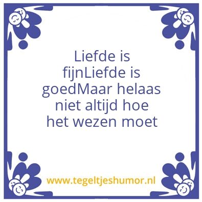 Tegeltje: liefde