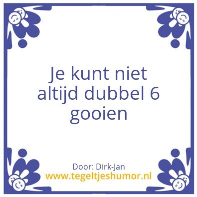 Tegeltje: Dirkjan