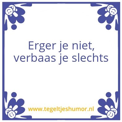 Tegeltje: Tegeltje